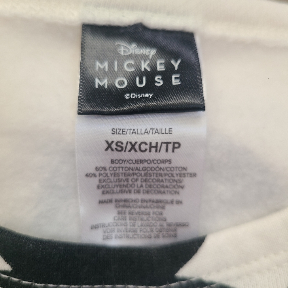 Disney Mickey Mouse Wide Neck Sweatshirt Size XS - Picture 5 of 5